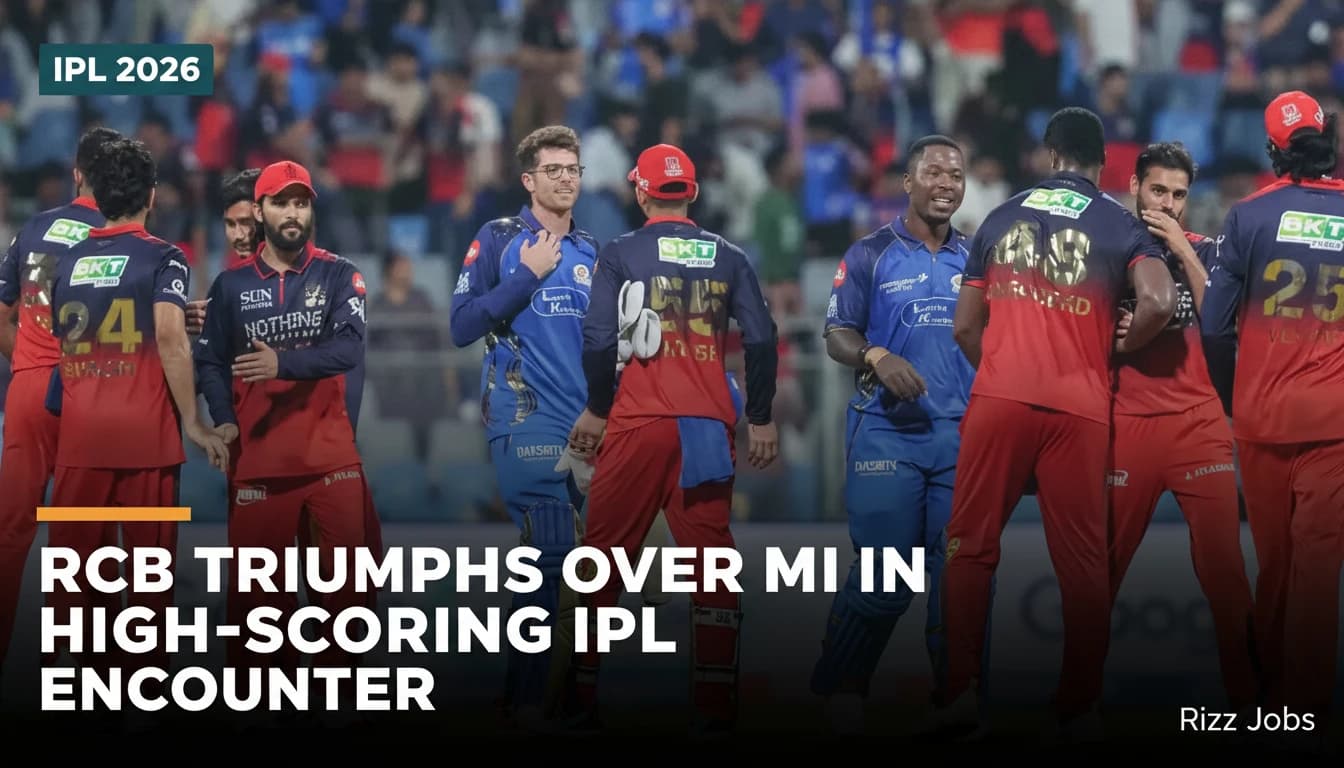 RCB Triumphs Over MI in High-Scoring IPL Encounter — Rizz Jobs