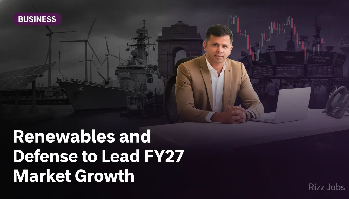 Renewables and Defence to Lead FY27 Market Growth — Rizz Jobs