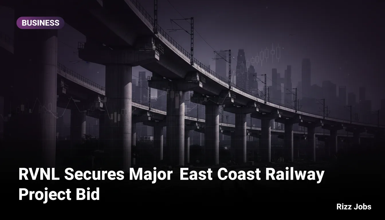 RVNL Secures Major East Coast Railway Project Bid — Rizz Jobs