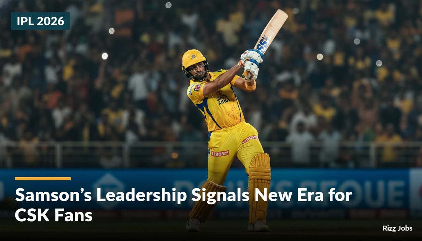 Samson's Leadership Signals New Era for CSK Fans — Rizz Jobs