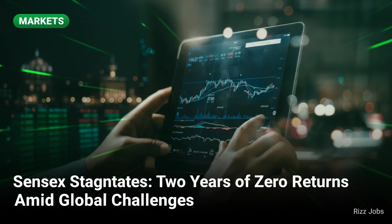 Sensex Stagnates: Two Years of Zero Returns Amid Global Challenges — Rizz Jobs
