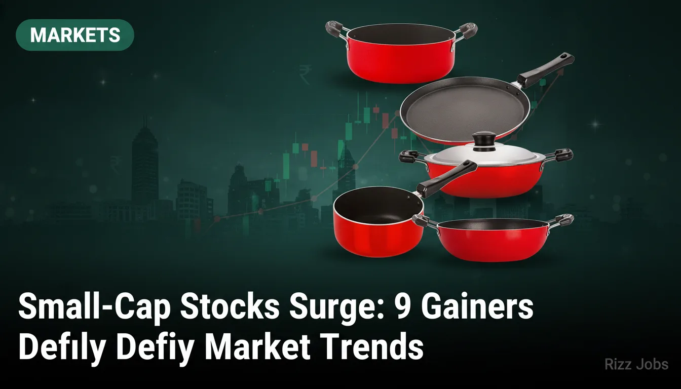 Small-Cap Stocks Surge: 9 Gainers Defy Market Trends — Rizz Jobs