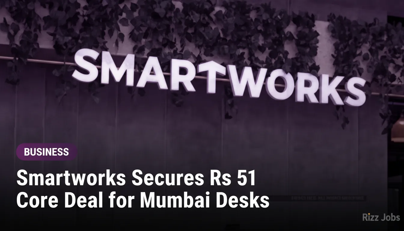 Smartworks Secures Rs 51 Crore Deal for Mumbai Desks — Rizz Jobs