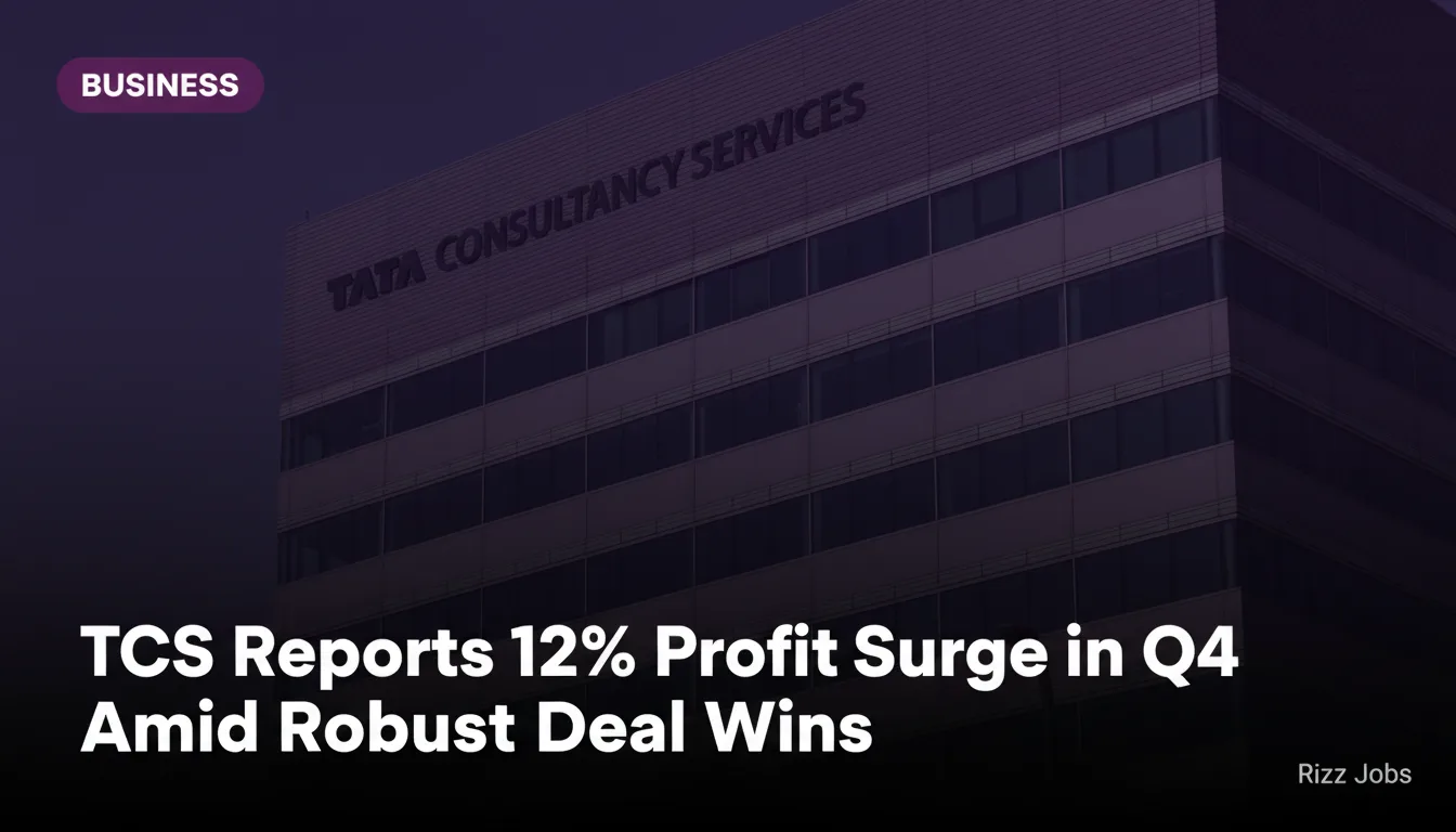 TCS Reports 12% Profit Surge in Q4 Amid Robust Deal Wins — Rizz Jobs