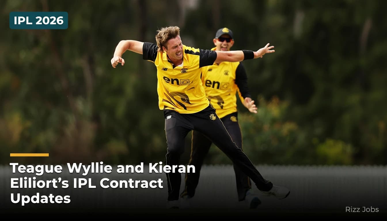Teague Wyllie and Kieran Elliott's IPL Contract Updates — Rizz Jobs