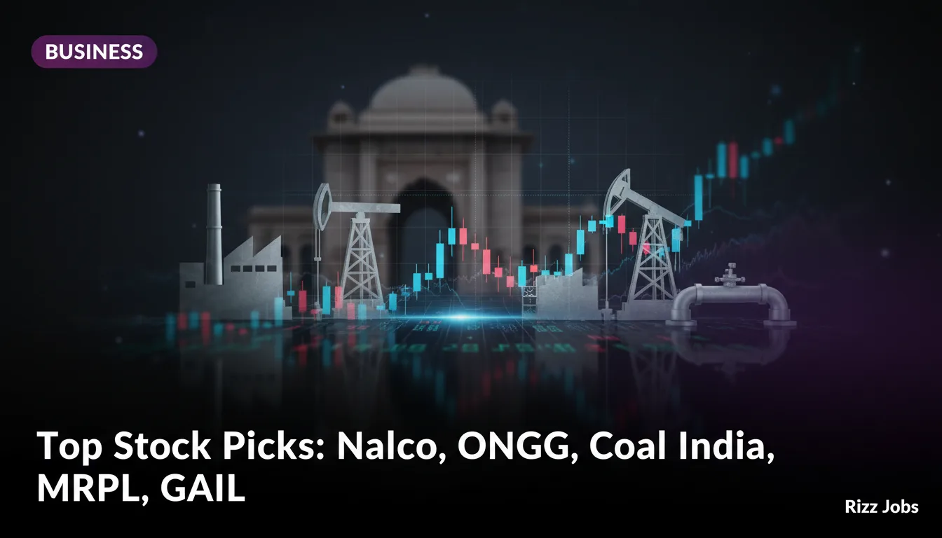 Top Stock Picks: Nalco, ONGC, Coal India, MRPL, GAIL — Rizz Jobs
