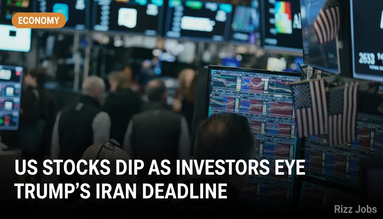 US Stocks Dip as Investors Eye Trump's Iran Deadline — Rizz Jobs