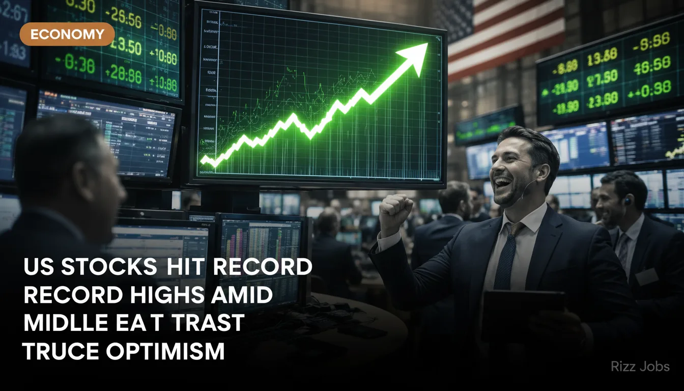 US Stocks Hit Record Highs Amid Middle East Truce Optimism — Rizz Jobs