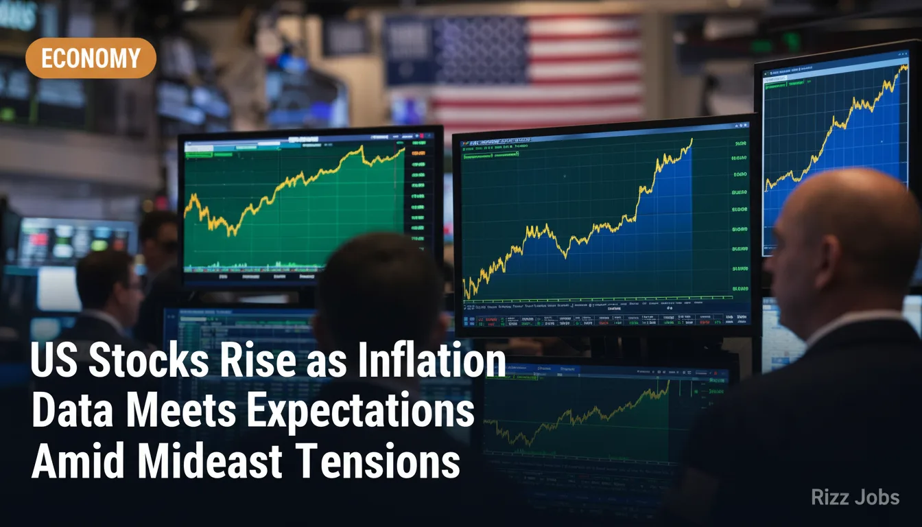 US Stocks Rise as Inflation Data Meets Expectations Amid Mideast Tensions — Rizz Jobs