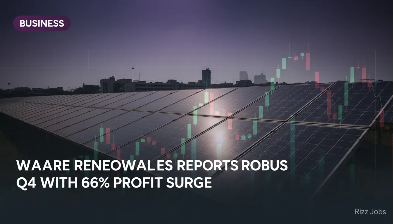 Waaree Renewables Reports Robust Q4 with 66% Profit Surge — Rizz Jobs
