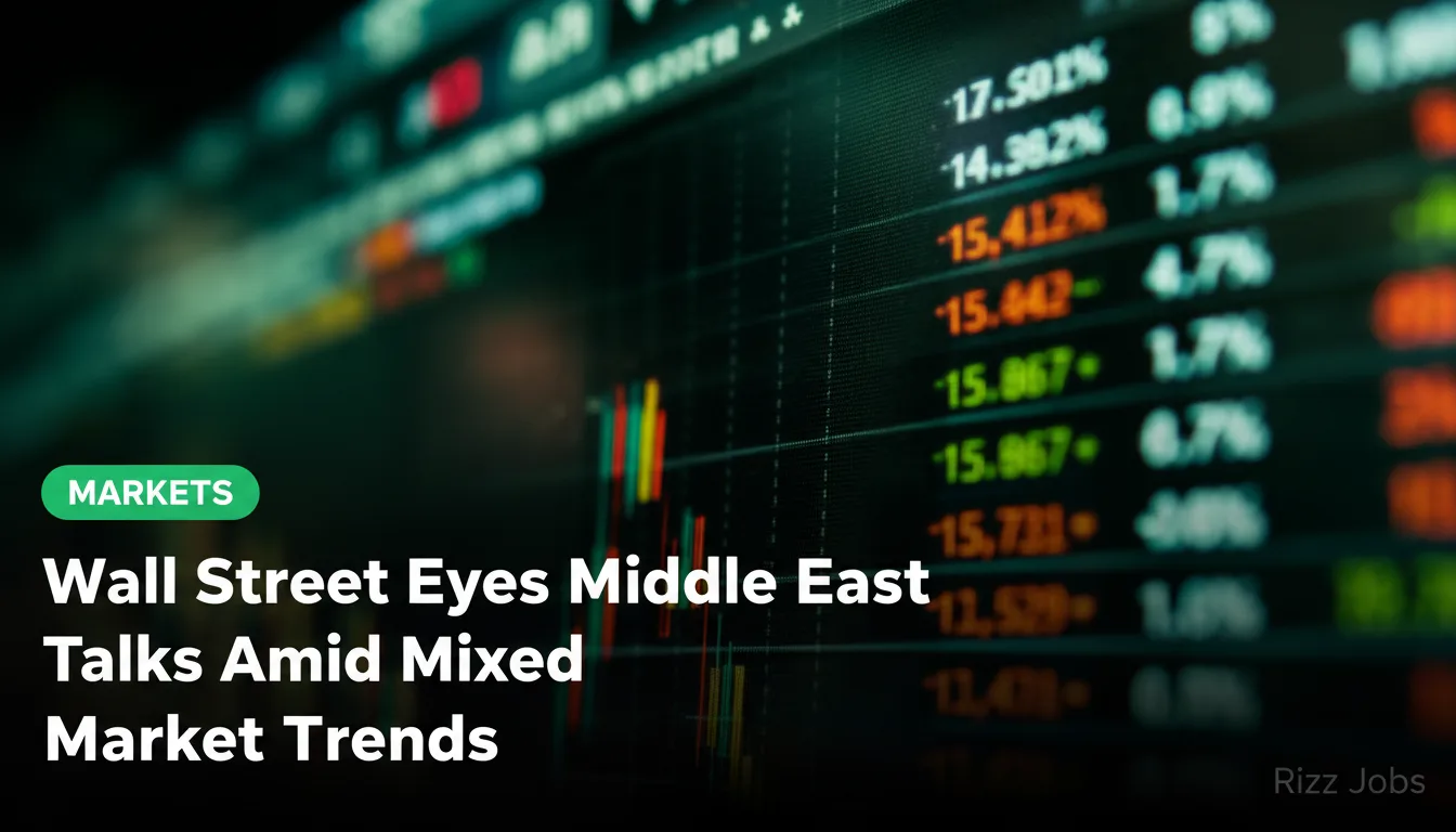 Wall Street Eyes Middle East Talks Amid Mixed Market Trends — Rizz Jobs
