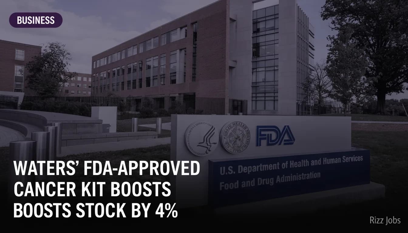 Waters' FDA-Approved Cancer Kit Boosts Stock by 4% — Rizz Jobs