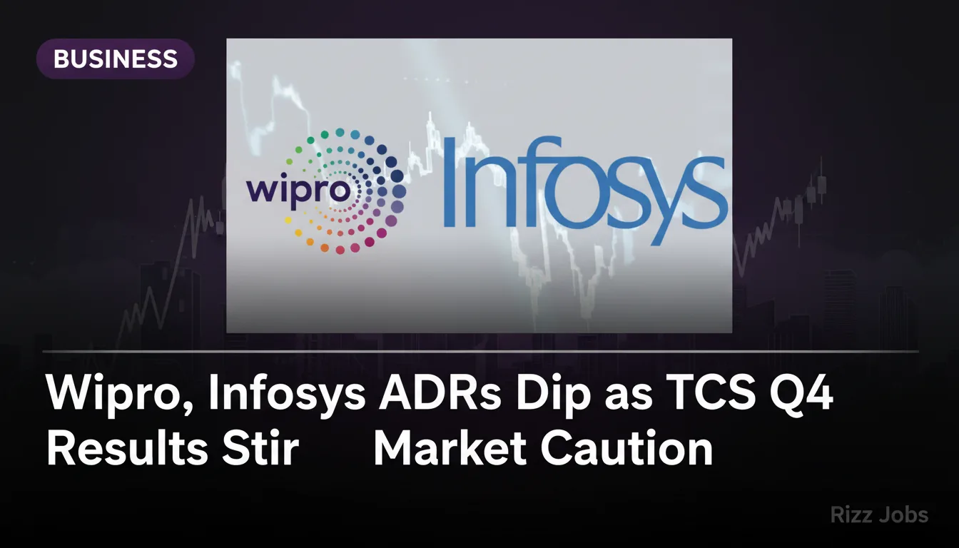 Wipro, Infosys ADRs Dip as TCS Q4 Results Stir Market Caution — Rizz Jobs
