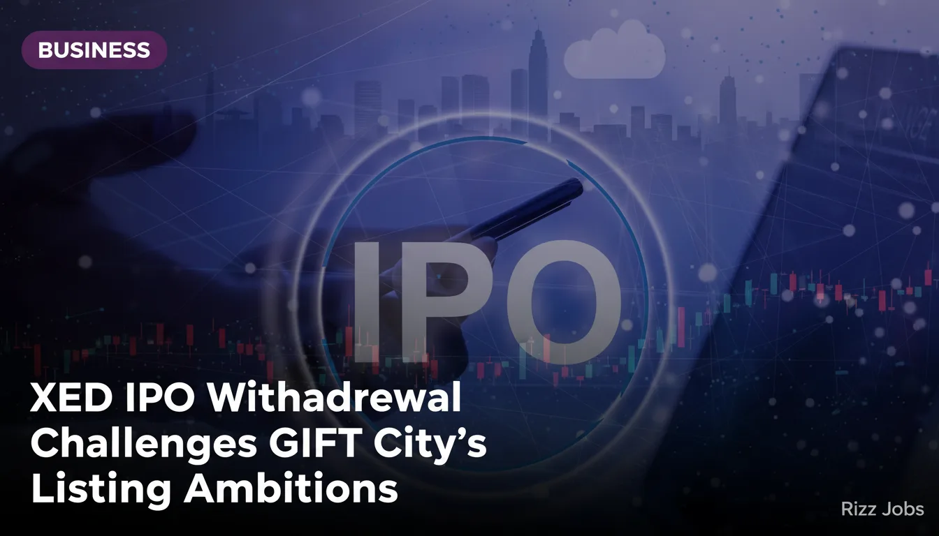 XED IPO Withdrawal Challenges GIFT City's Listing Ambitions — Rizz Jobs